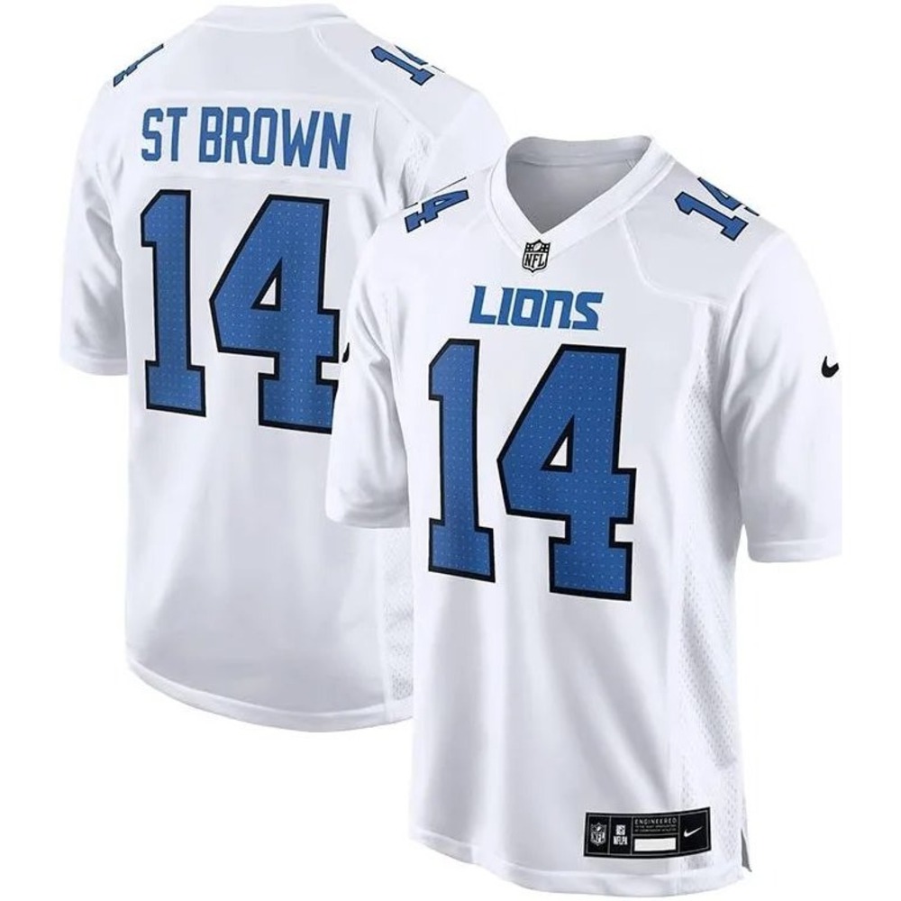 Nike Detroit Lions St Brown #14 Jersey White XXL New With Tags